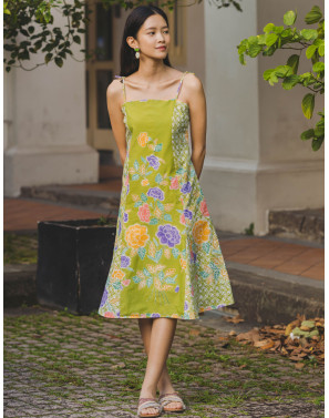 Genevie Batik Cap Dress