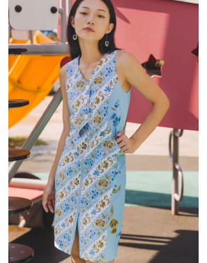 Sterra Batik Vest Dress