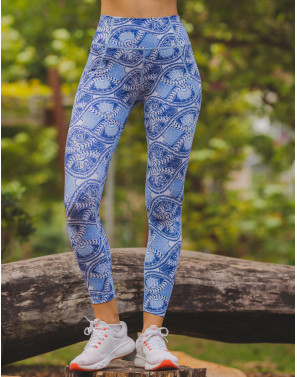 Azure Batik Leggings