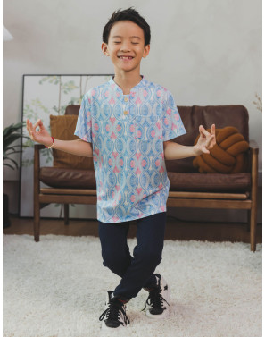 LanMin Batik Knit Polo