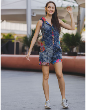 Wren Distressed D+B Romper