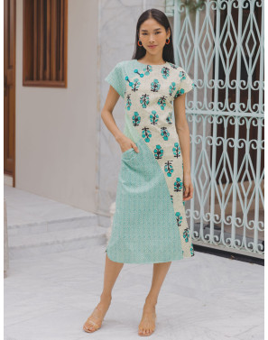 Lilibet Block Print Dress