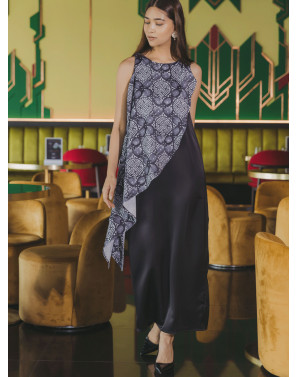Imani Drape Batik Dress