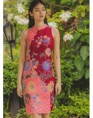 YanYa Batik Scallop Cheongsam