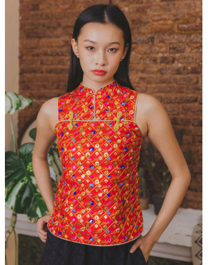 MeiLiLa Embroidered Cheongsam