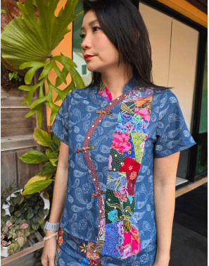 Paislee D+B Cheongsam Blouse