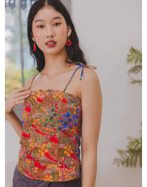 Rihla Batik Gold Bustier Tank